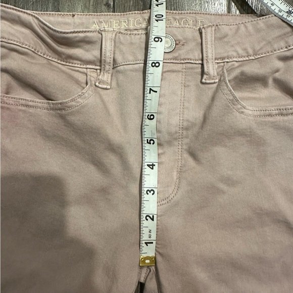 American Eagle Pants Super Stretch Dusty Pink Mauve Hi-Rise Jegging Jeans Size 6 - Picture 10 of 12